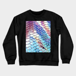 Holographic mermaid tail Pattern Crewneck Sweatshirt